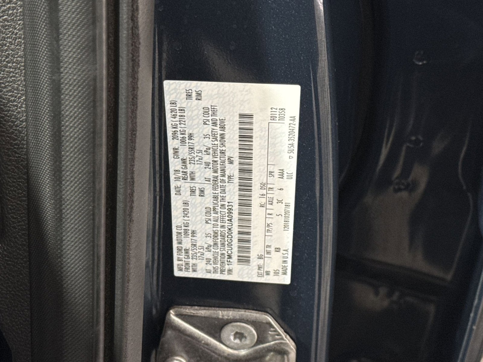 2019 Ford Escape SE