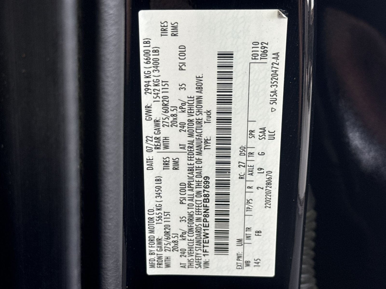 2022 Ford F-150 XL