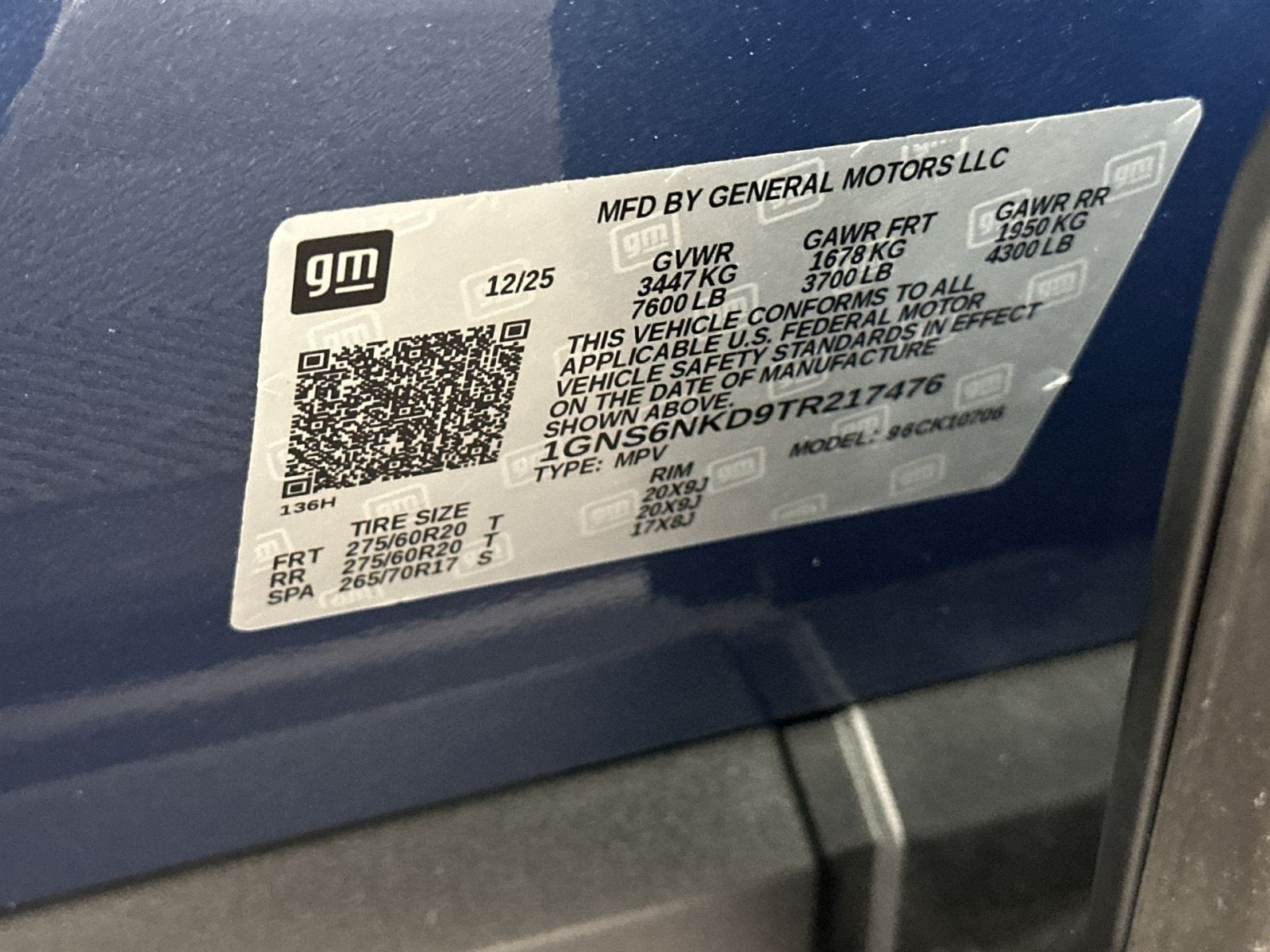 2026 Chevrolet Tahoe LT