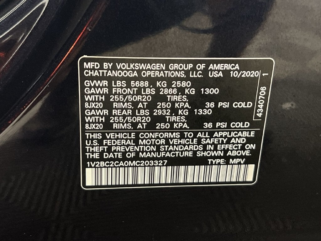 2021 Volkswagen Atlas Cross Sport 2.0T SEL