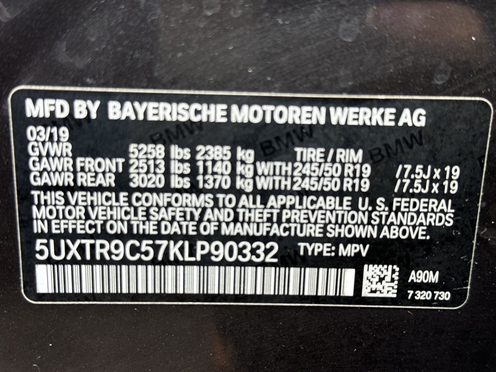 2019 BMW X3 xDrive30i