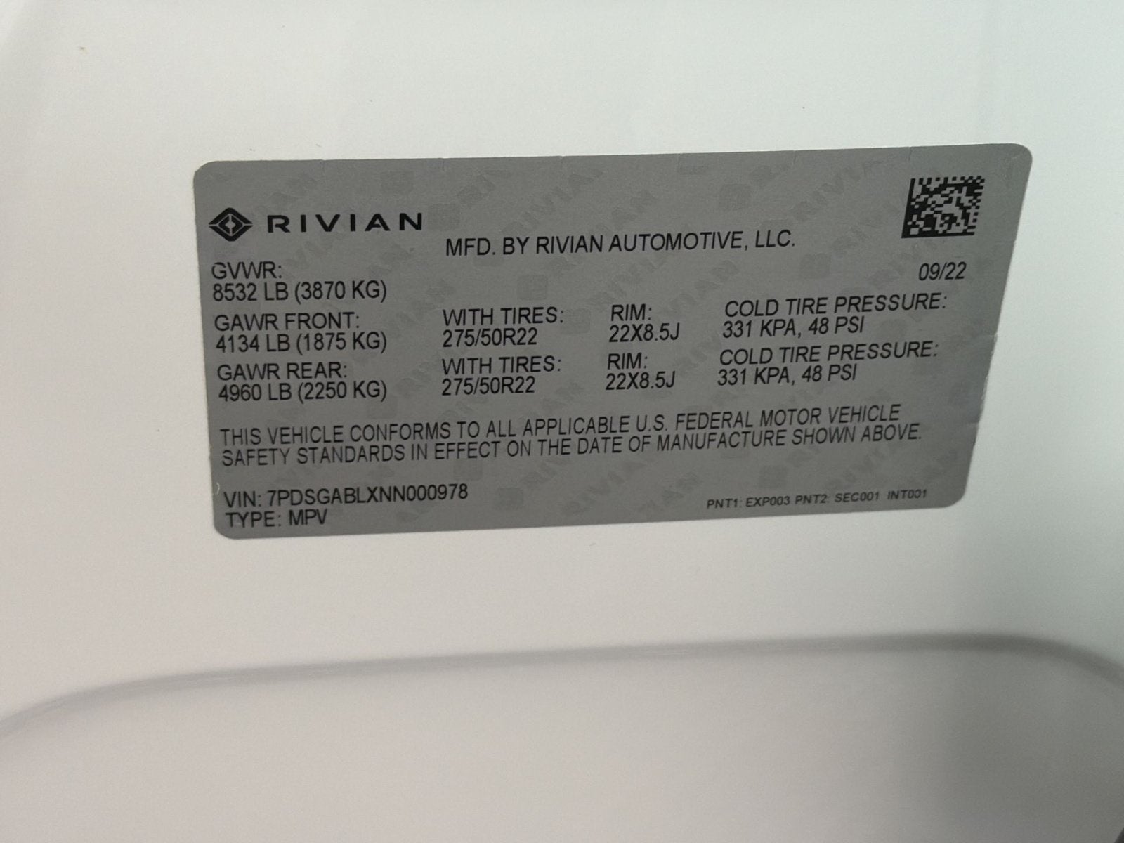 2022 RIVIAN R1S Launch Edition