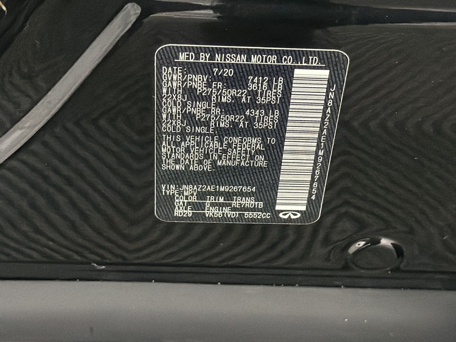 2021 INFINITI QX80 PREMIUM SELECT