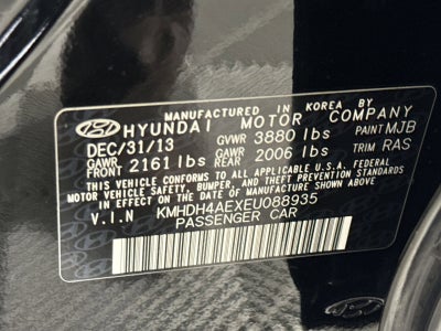 2014 Hyundai Elantra Limited