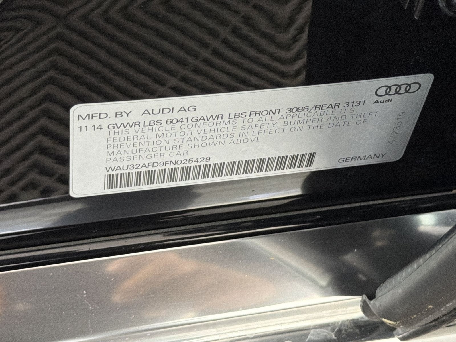 2015 Audi A8 L 4.0T
