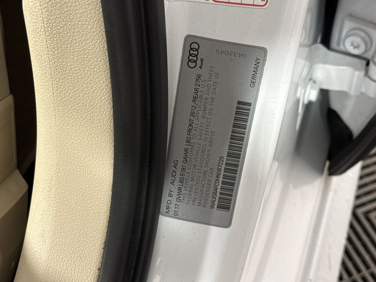 2017 Audi A6 Premium Plus
