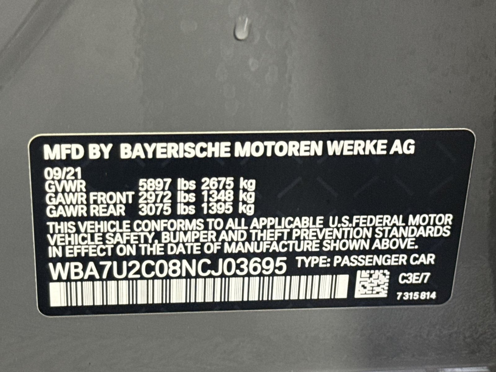 2022 BMW 7 Series 750i xDrive
