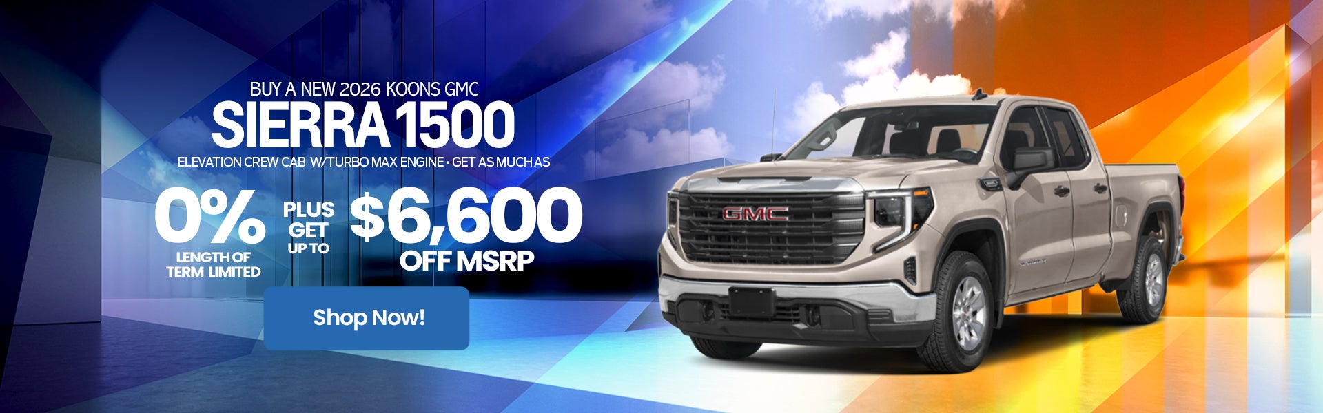 2026 GMC Sierra 1500 APR Offer