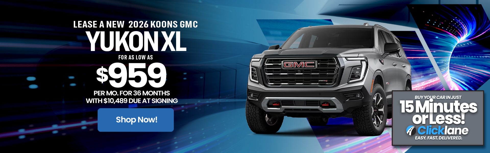 2026 GMC Yukon Lease Offer